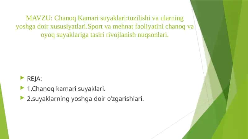 Chanoq Kamarisuyaklari 1
