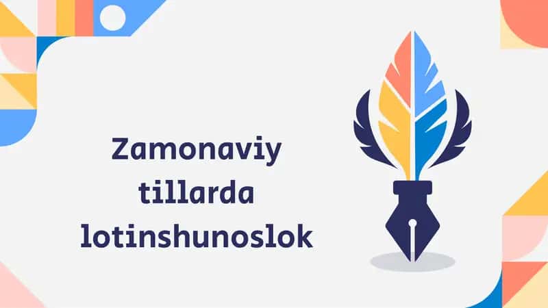 Zamonaviy tillarda lotinshunoslik 1