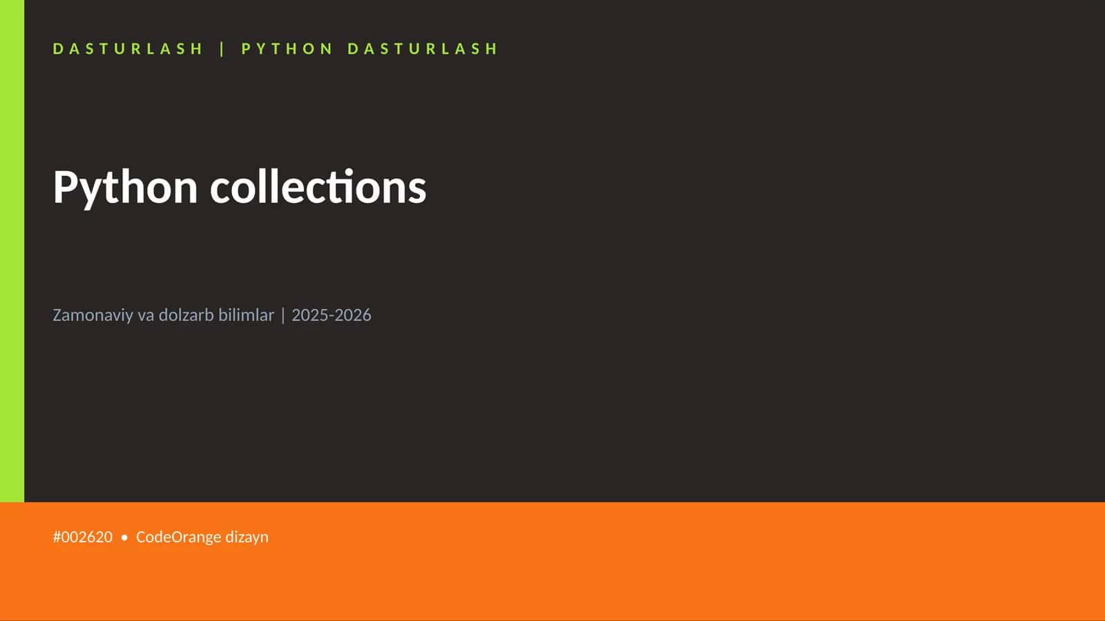Python collections 1