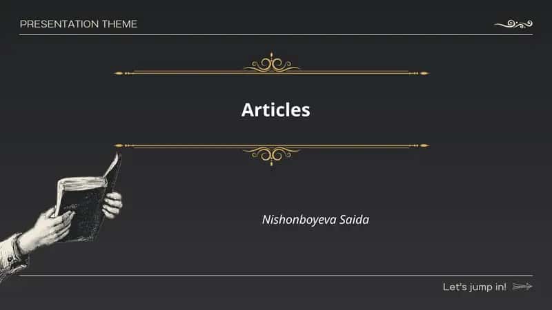 Articles 1