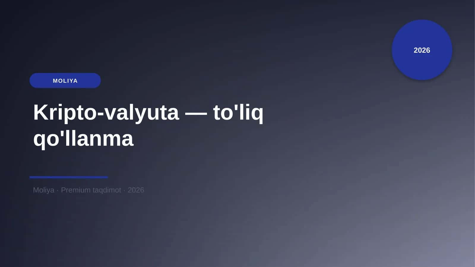 Kripto-valyuta — to'liq qo'llanma 1