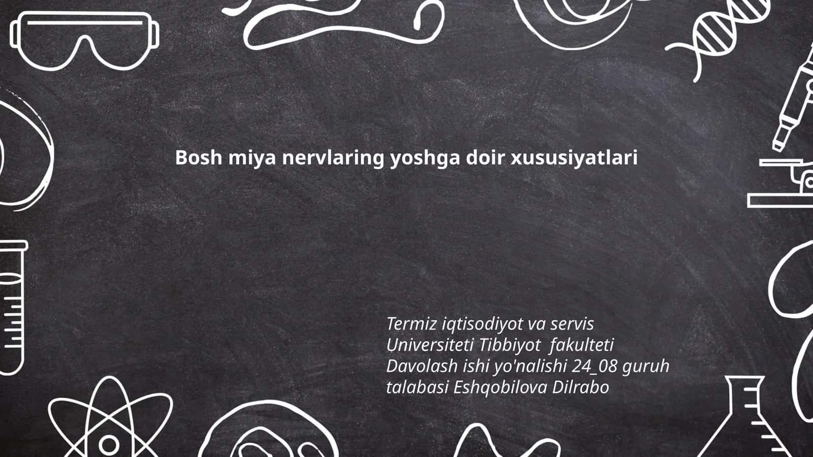 Bosh miya nervlaring yoshga doir xususiyatlari 1