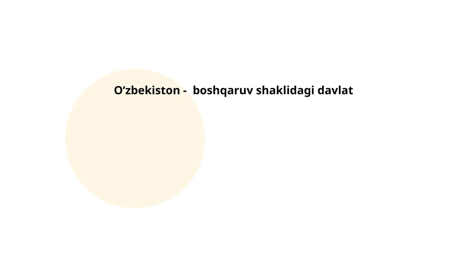 Oʻzbekiston - boshqaruv shaklidagi davlat 1
