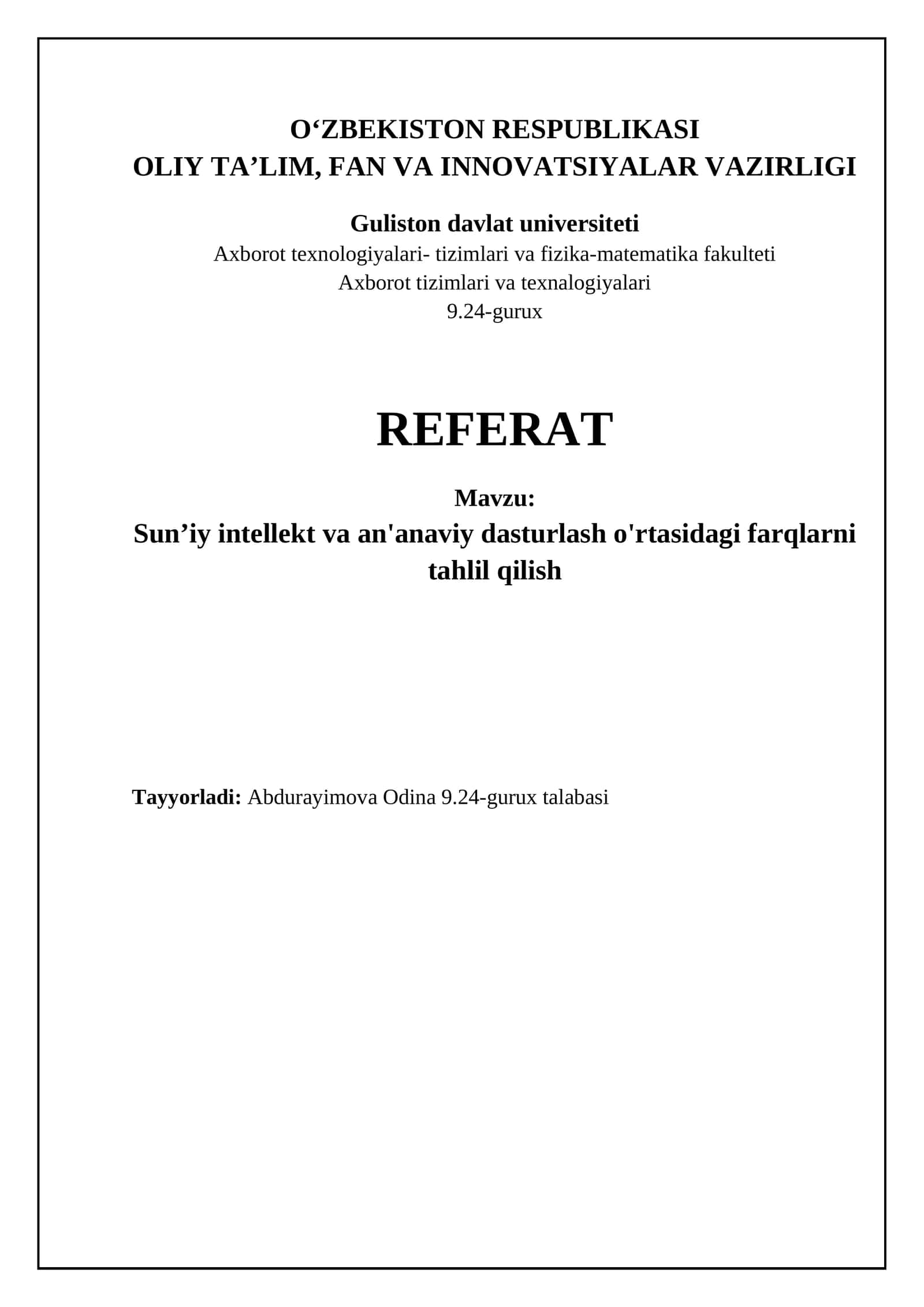 Sun'iy intellekt va an'anaviy dasturlash: asosiy farqlar 1