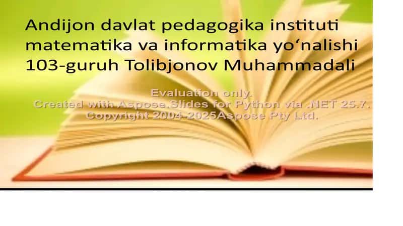 Ta'lim-tarbiya psixologiyasi 1