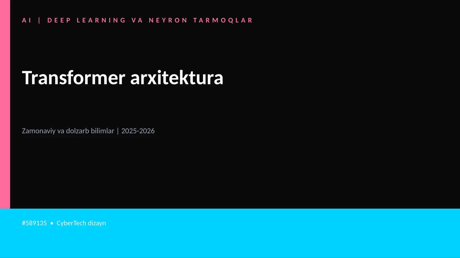 Transformer arxitektura 1