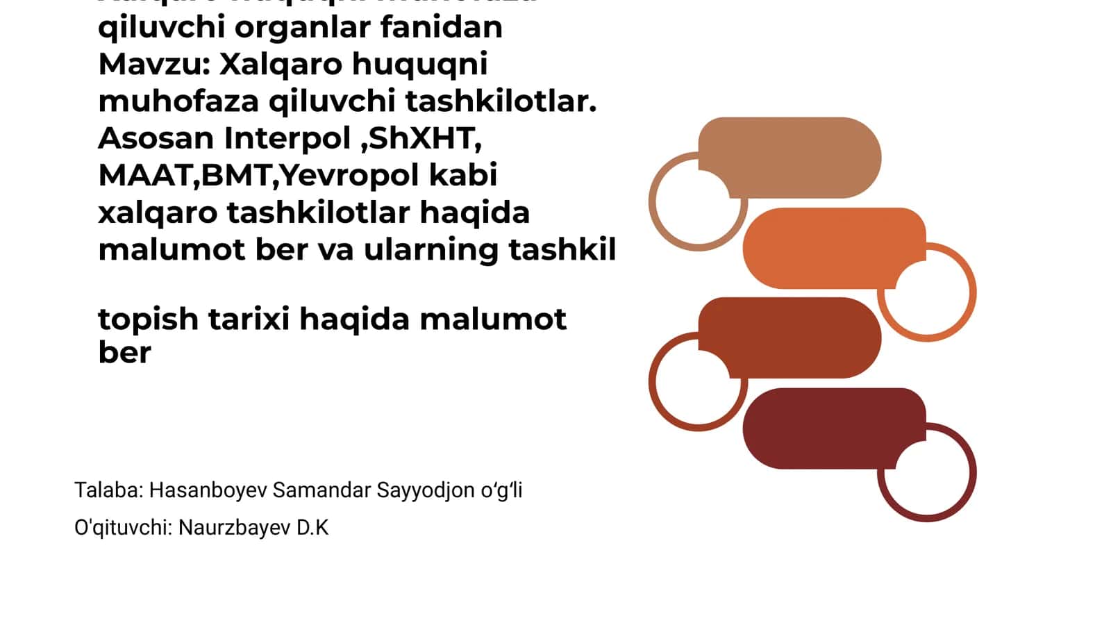 Xalqaro huquqni muhofaza qiluvchi tashkilotlar 1