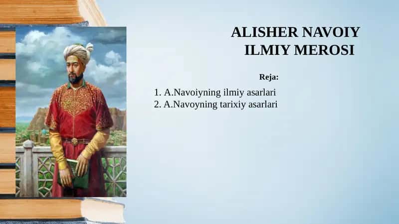 ALISHER NAVOIY ILMIY MEROSI 1