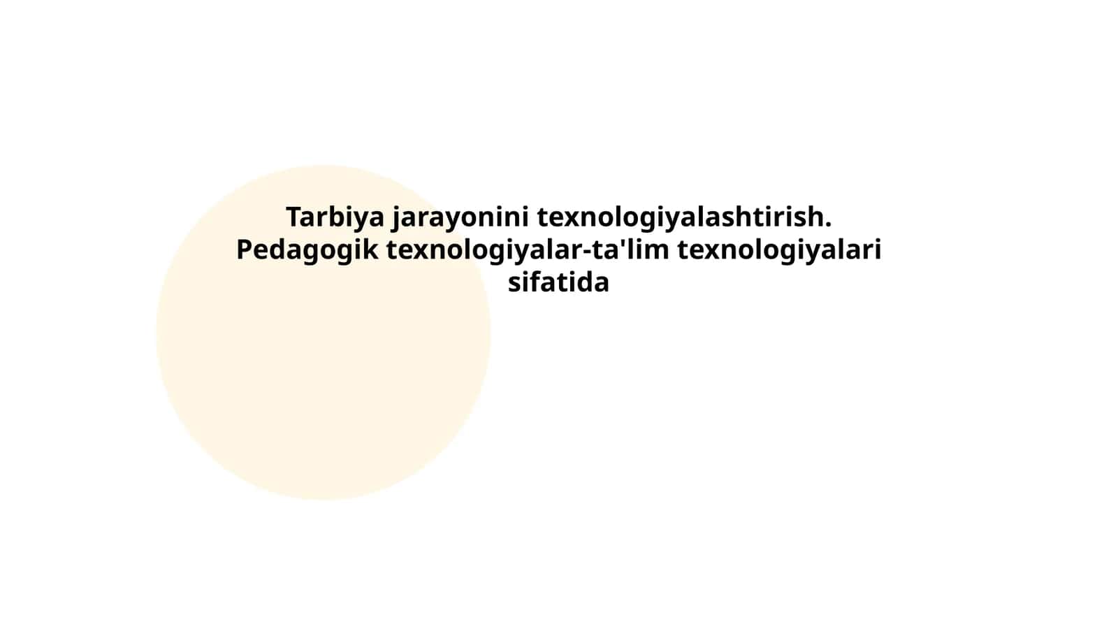 Ta'limda didaktik texnologiyalar 1