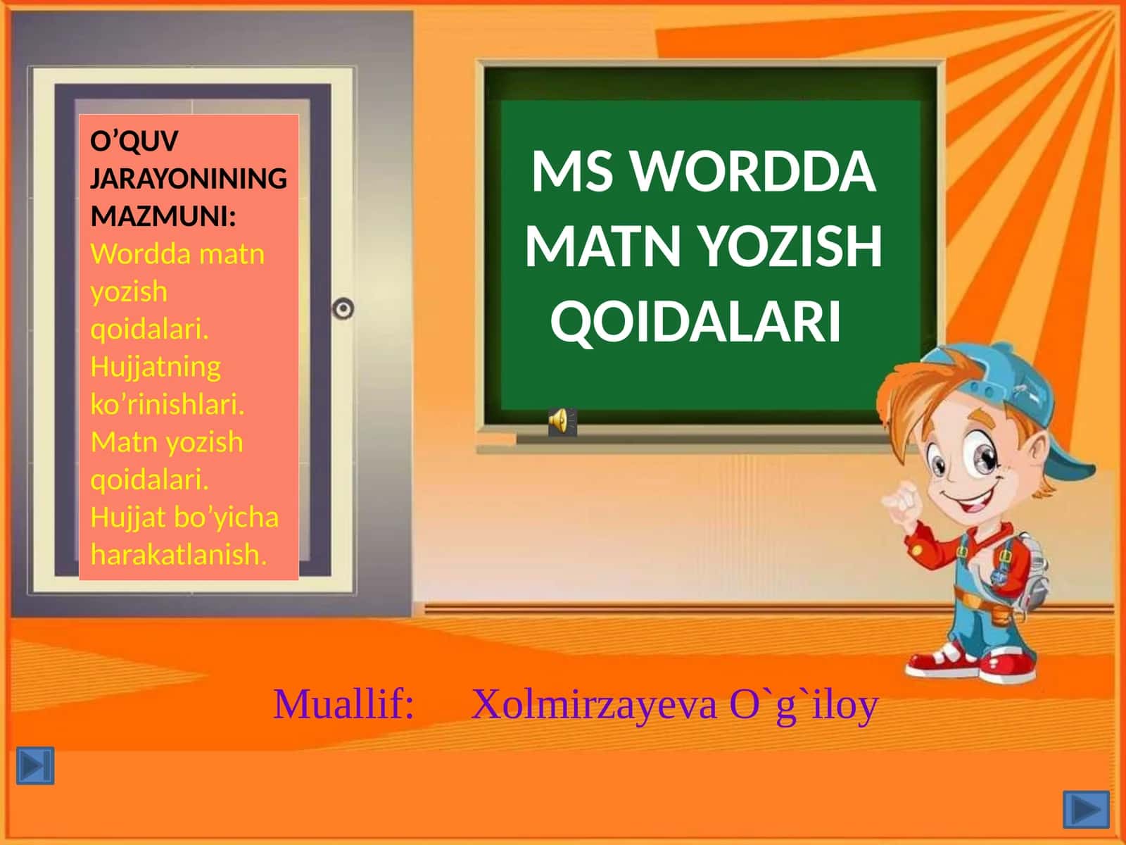 MSWORDDAMATN YOZISH QOIDALARI 1