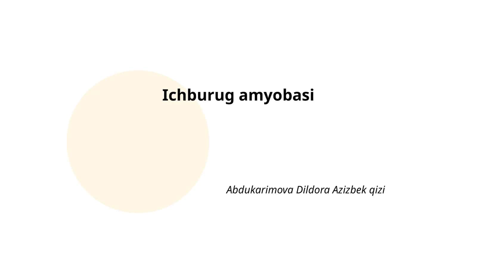 Ichburug amyobasi 1