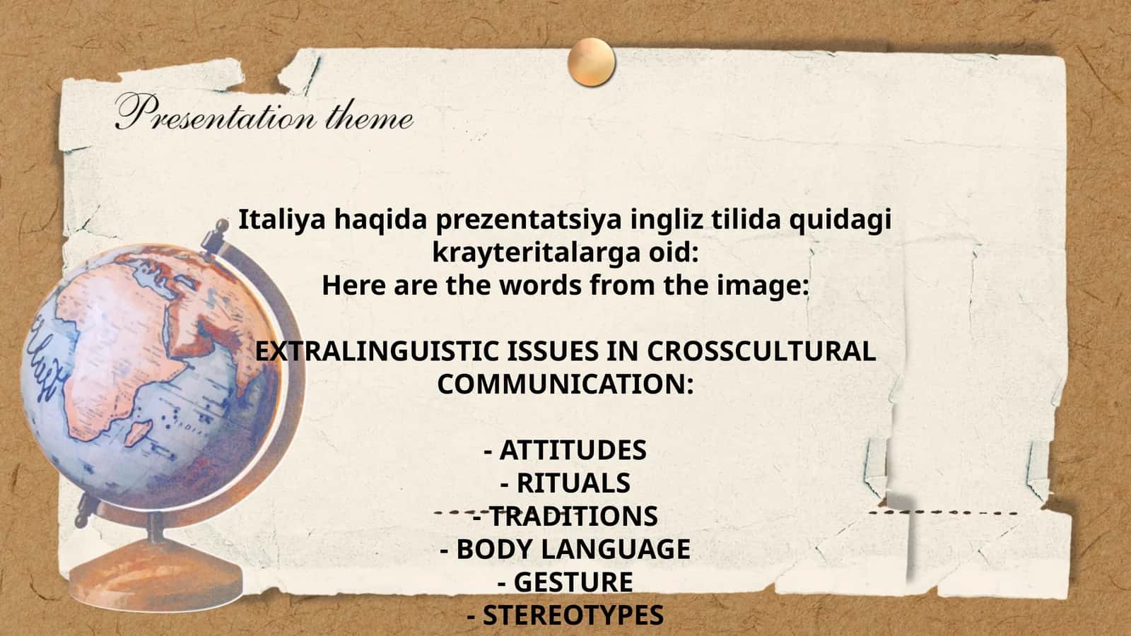 Italiya haqida prezentatsiya 1