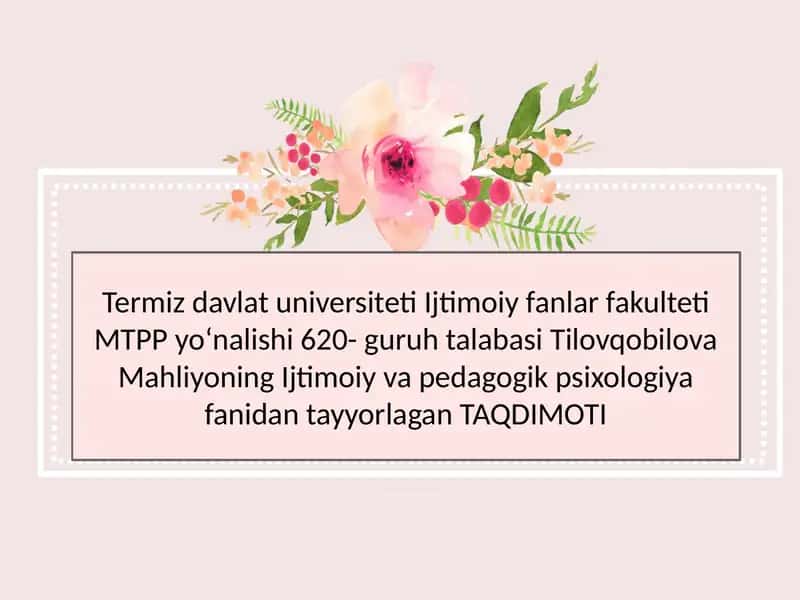 Pedagogik qobiliyat 1