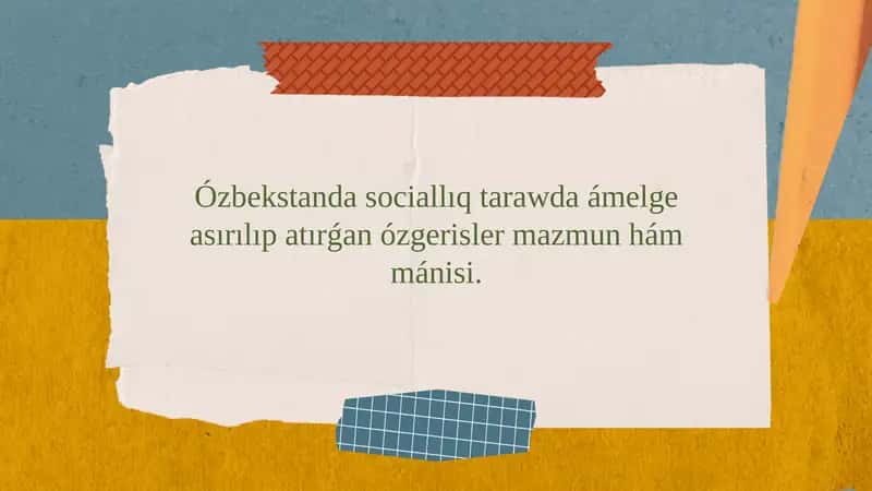 Sociallık tarazda amalga asirilgan ozgerishlar 1