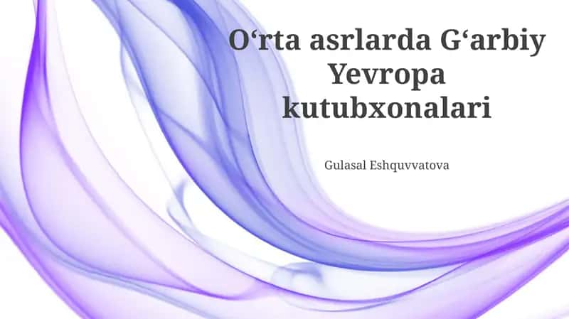 Universitet kutubxonalari va ilm-fanning yuksalishi 1