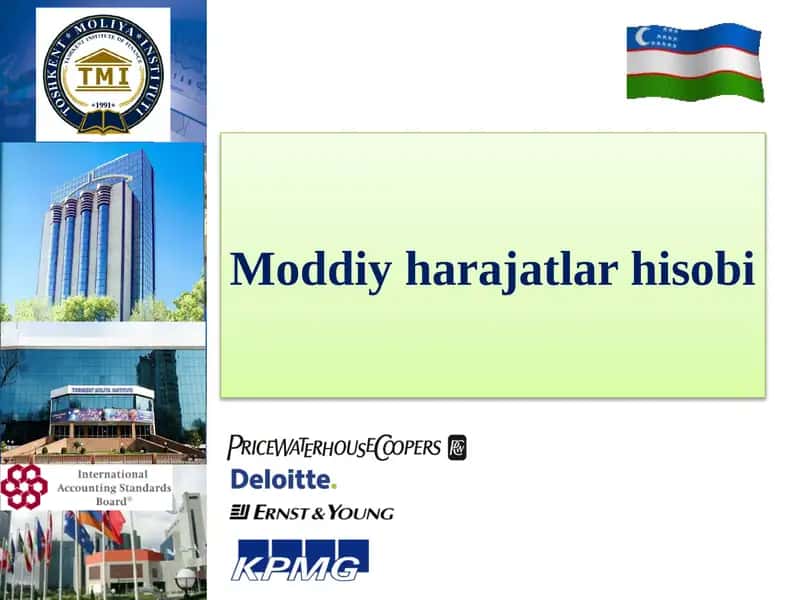 Moddiy harajatlar hisobi 1