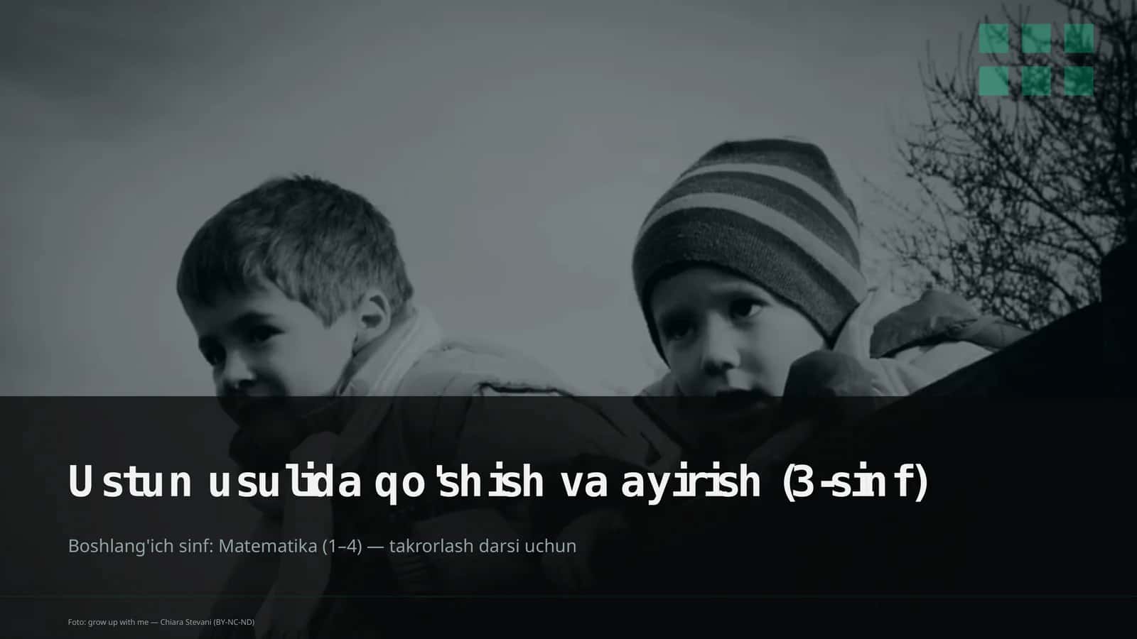 Ustun usulida qo'shish va ayirish (3-sinf) 1