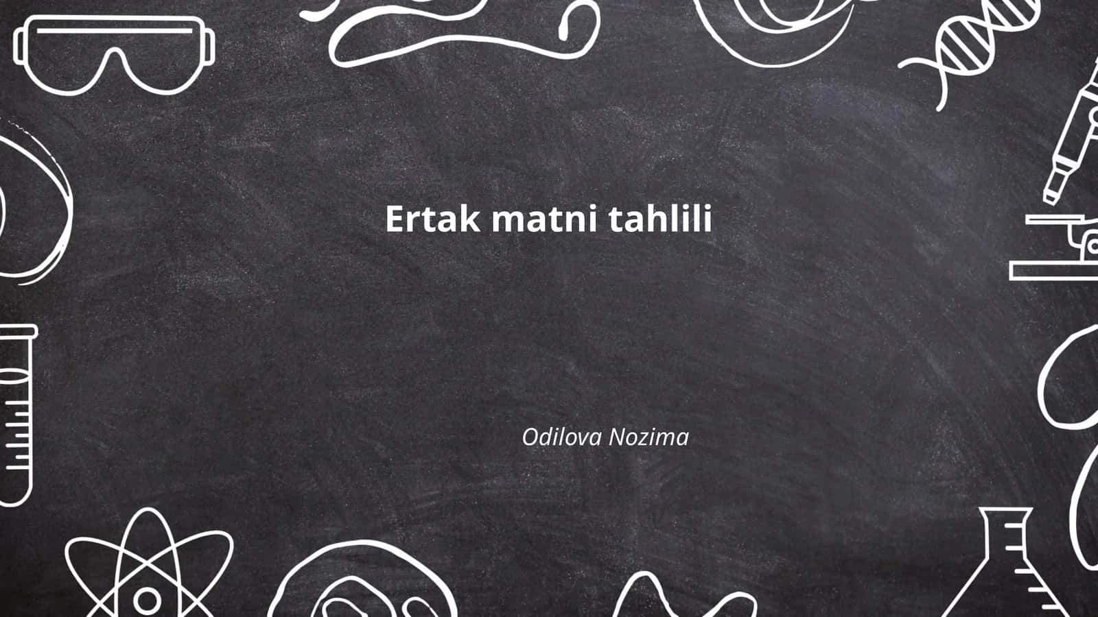 Ertak matni tahlili 1