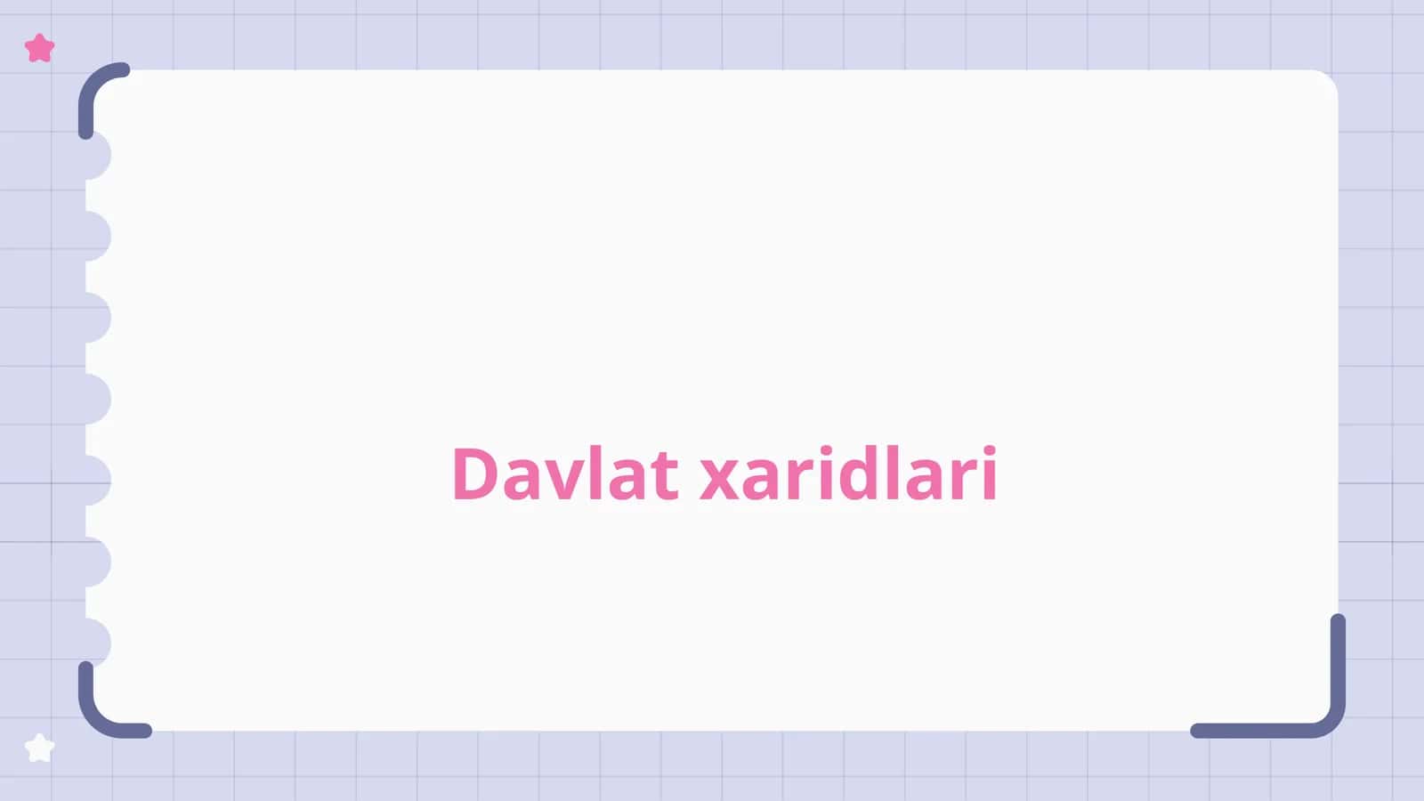 Davlat xaridlari 1