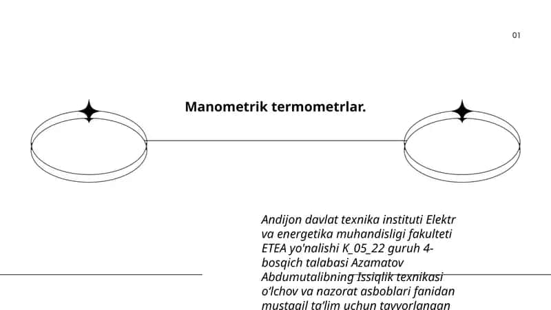 Manometrik termometrlar 1