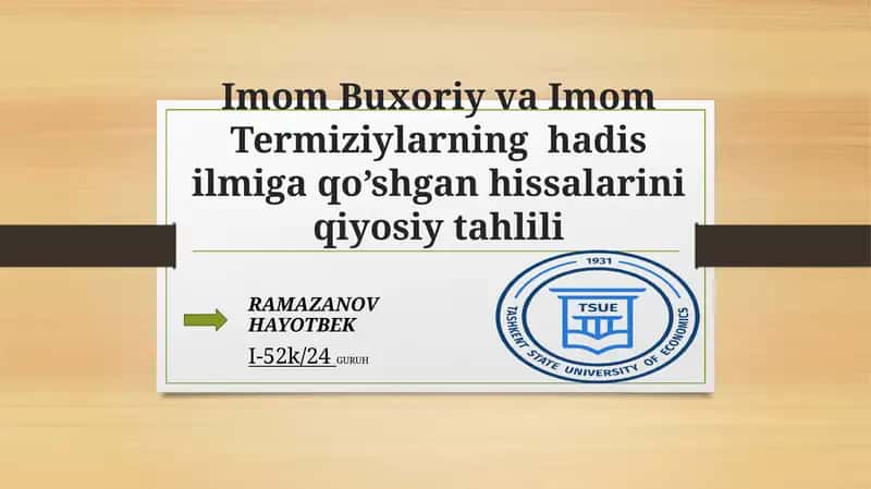 HADIS ILMI ASOSLARI 1