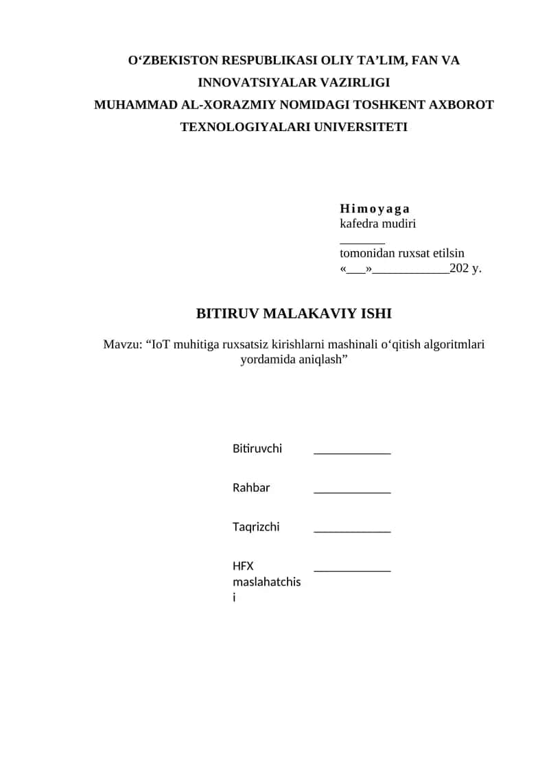 BITIRUV MALAKAVIY ISHI 1