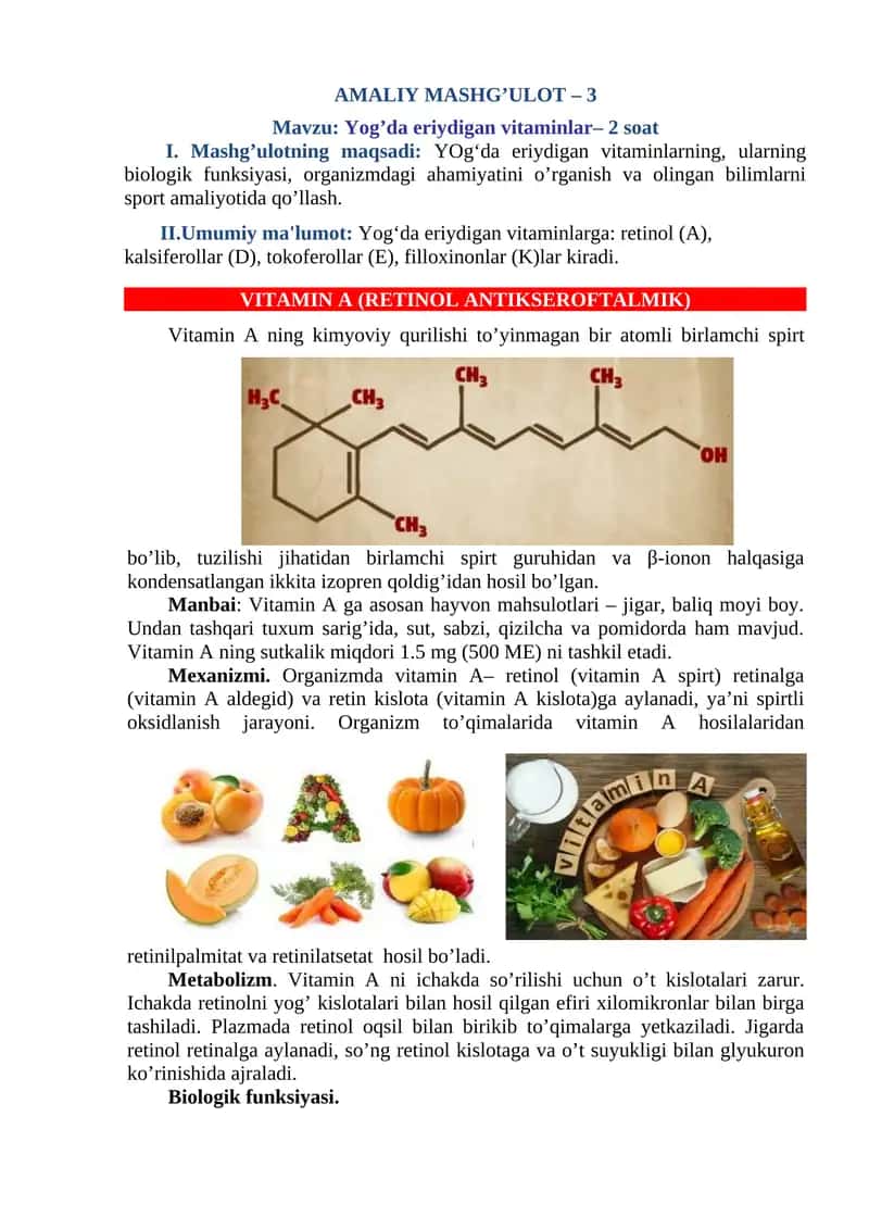 Yog’da eriydigan vitaminlar 1