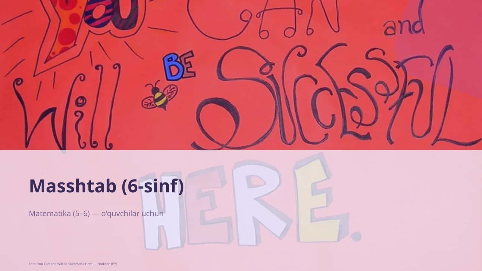 Masshtab (6-sinf) 1