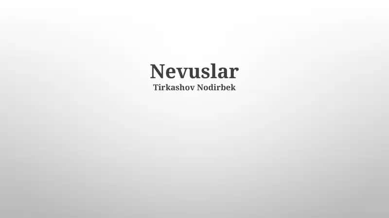 Nevuslar 1