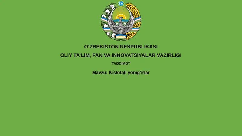 Kislotaliyomgʻirlar 1