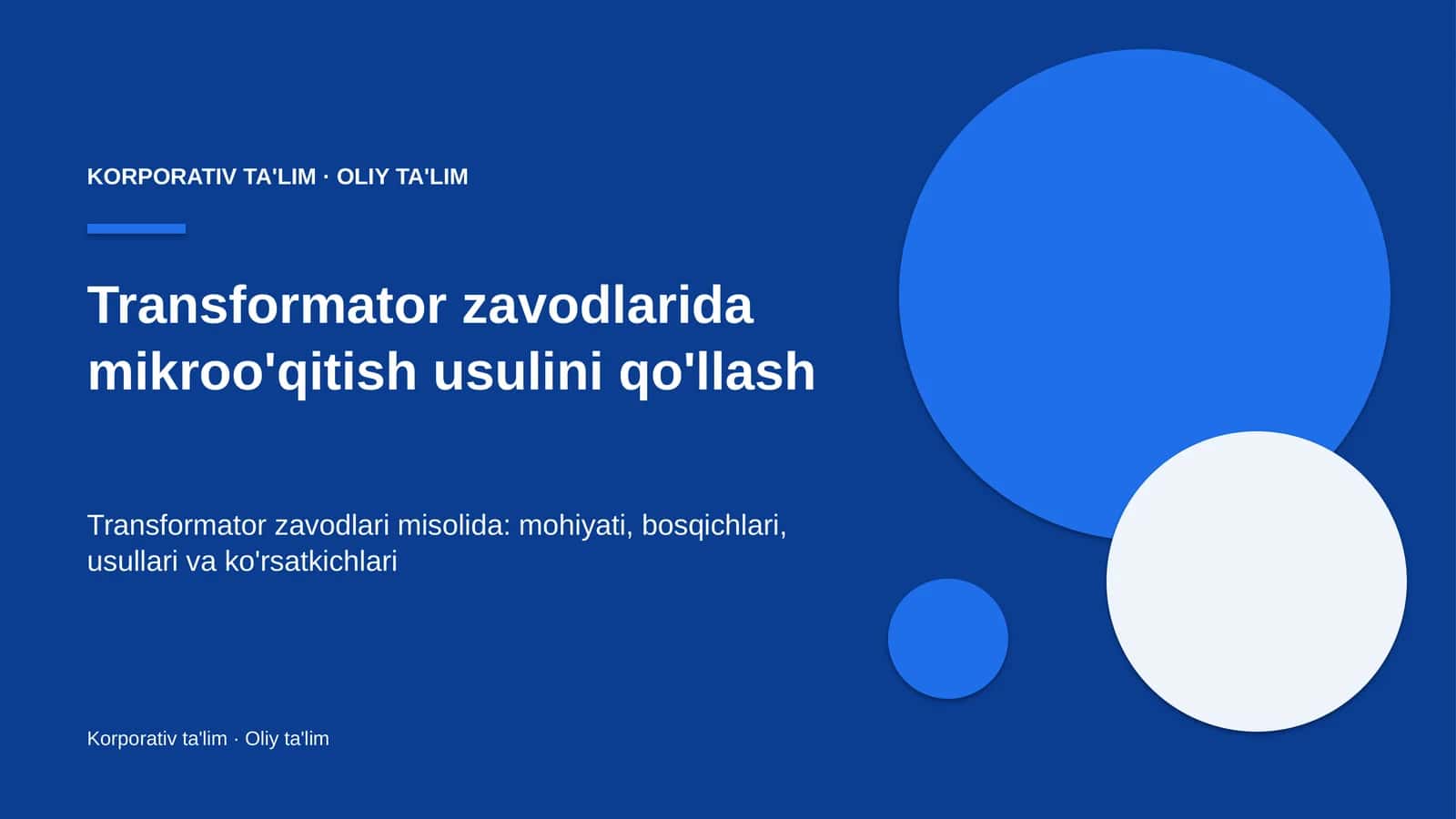 transformator zavodlarida mikroo'qitish usulini qo'llash 4656 1