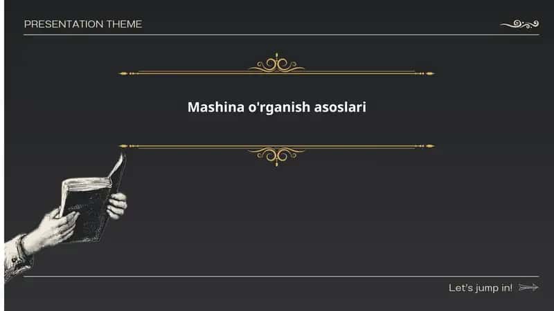 Mashina oʻrganish asoslari 1