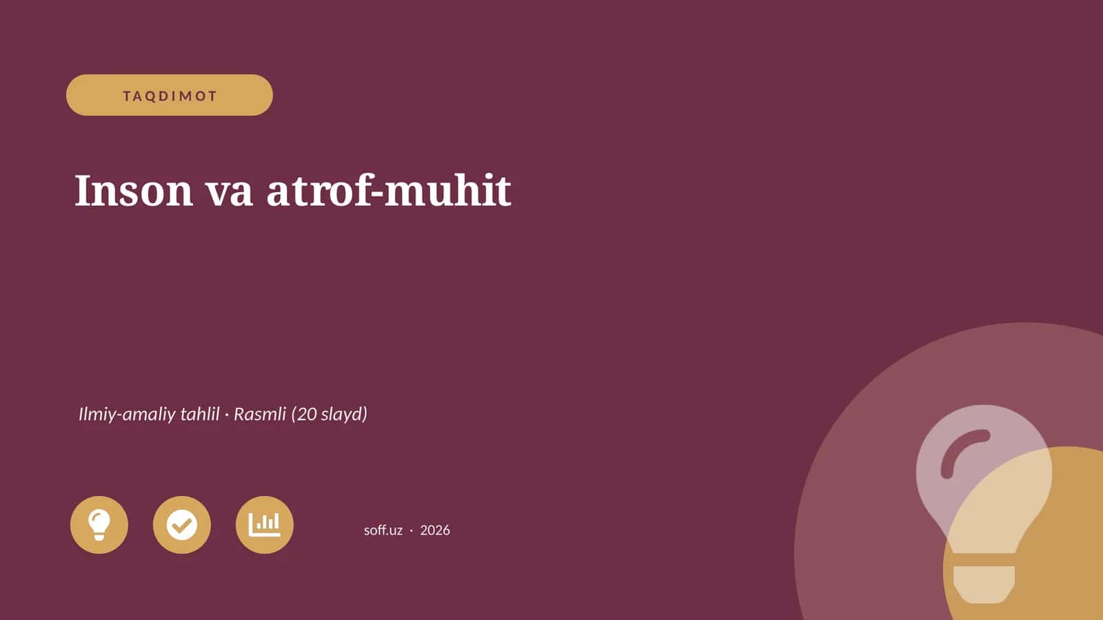Inson va atrof-muhit 1
