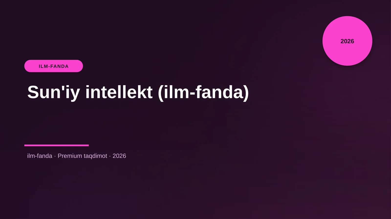 Sun'iy intellekt (ilm-fanda) 1