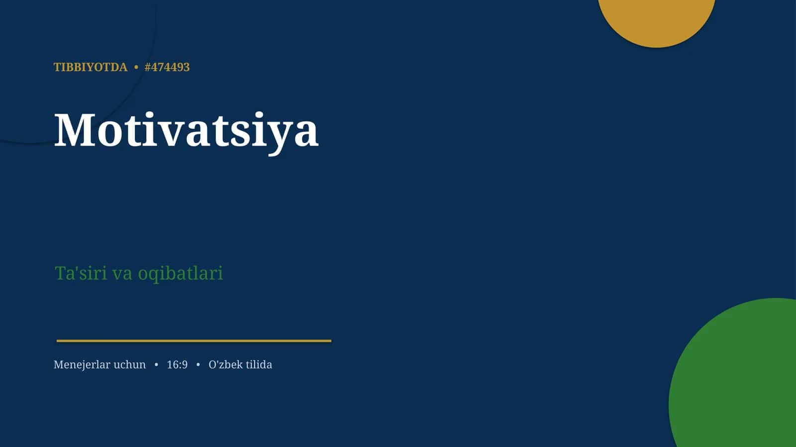 Motivatsiya Ta'siri va oqibatlari 1
