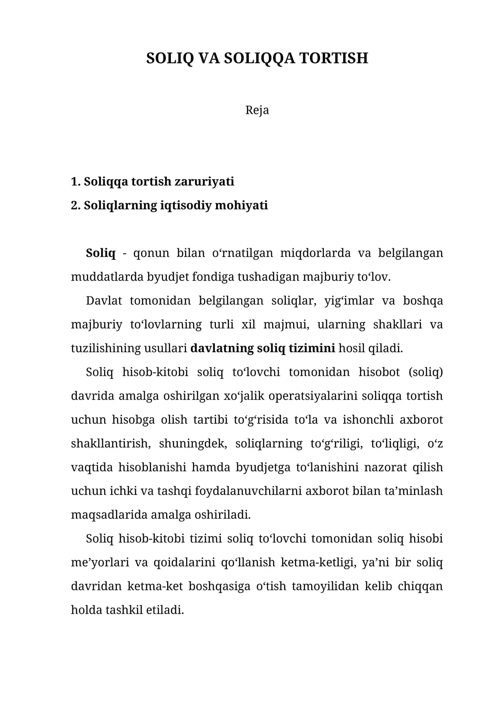 SOLIQ VA SOLIQQA TORTISH 1