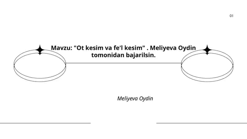 Ot kesim va fe'l kesim 1