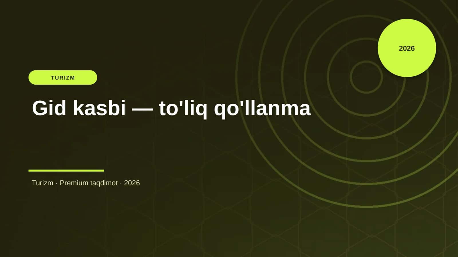 Gid kasbi — to'liq qo'llanma 1