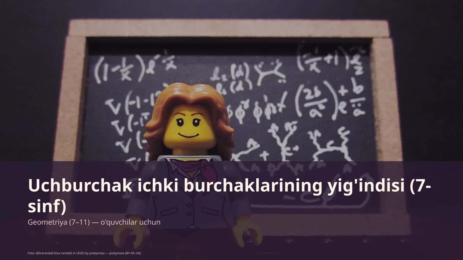 Uchburchak ichki burchaklarining yig'indisi (7-sinf) 1