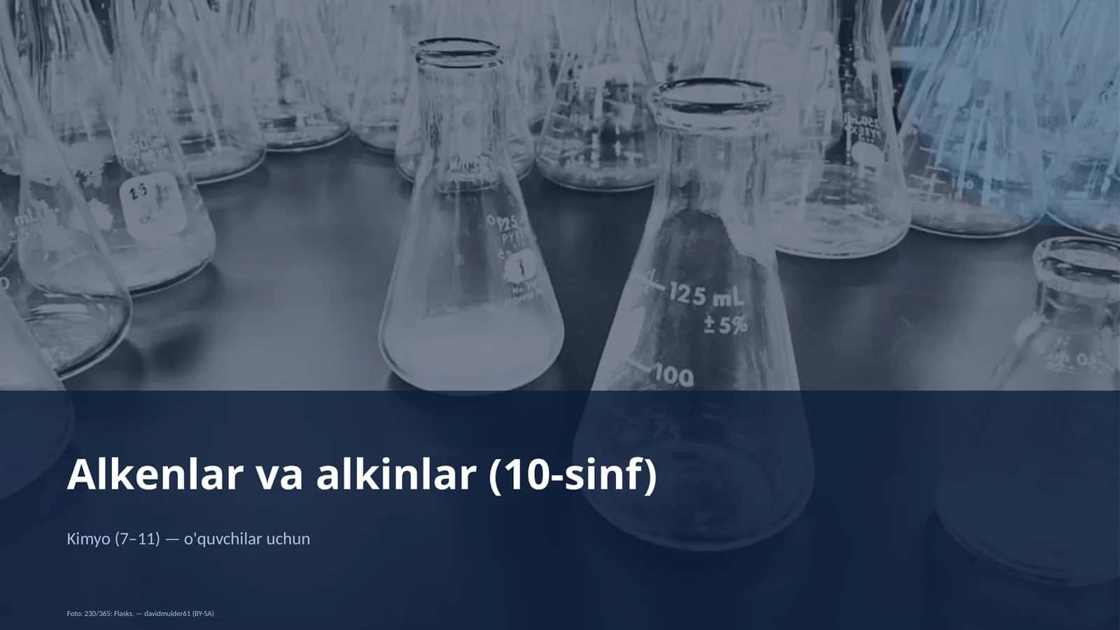 Alkenlar va alkinlar (10-sinf) 1