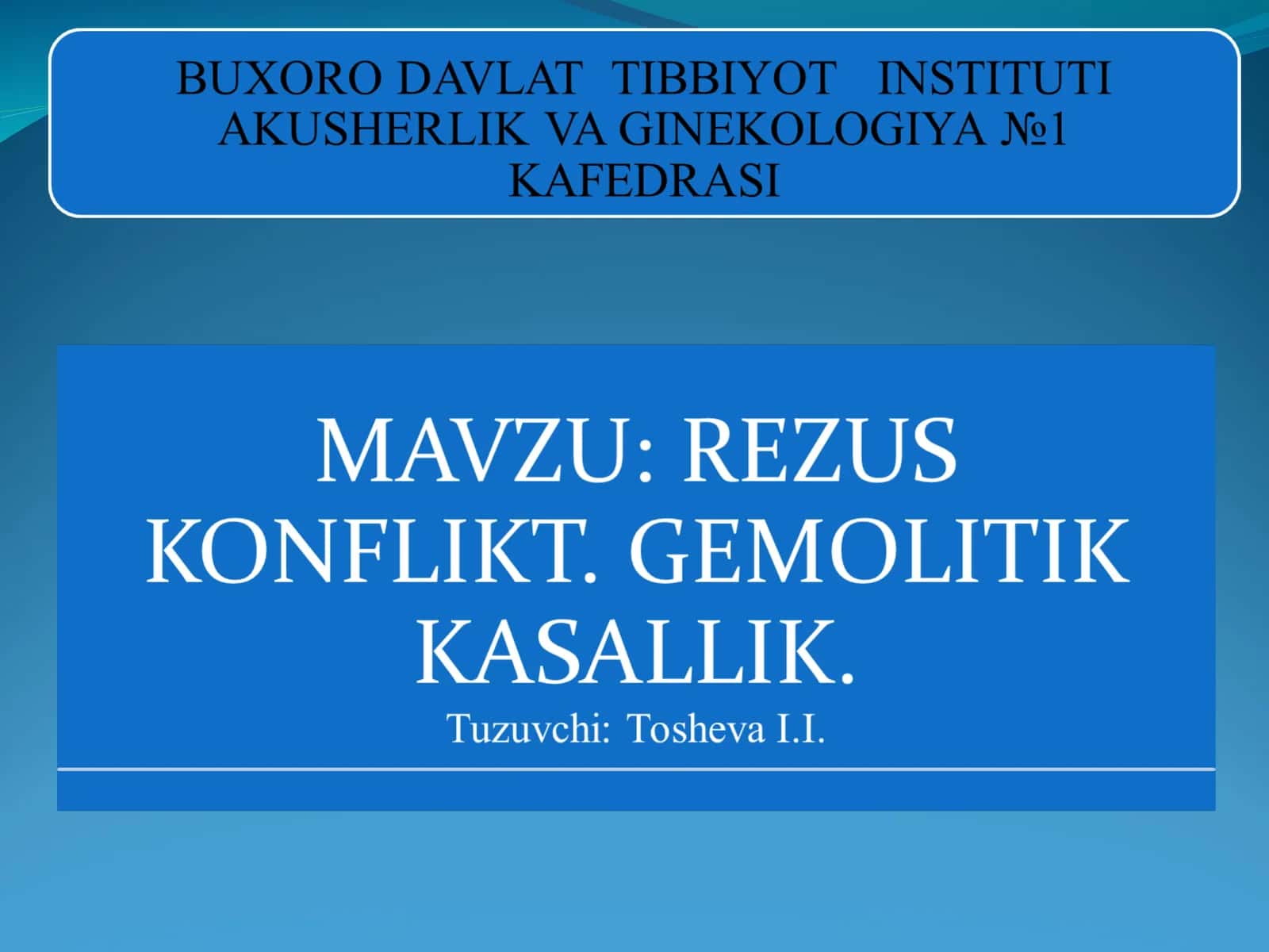 REZUS FAKTOR 1