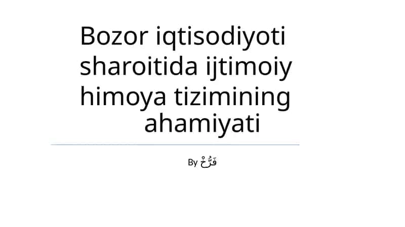 Ijtimoiy Himoya Tizimlarining Ahamiyati 1