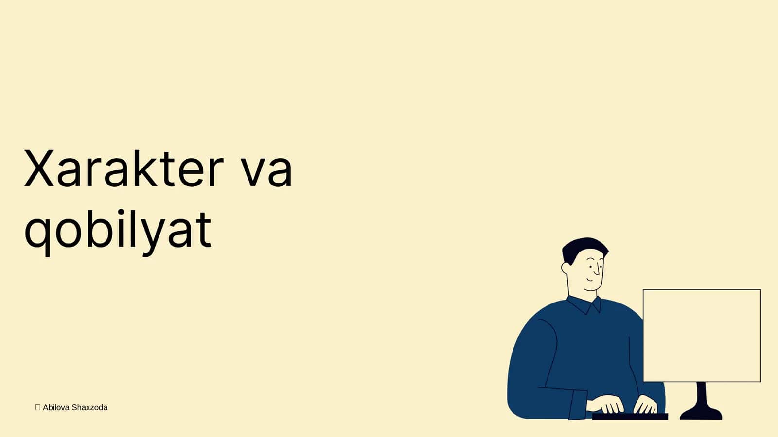 Xarakter va qobilyat 1