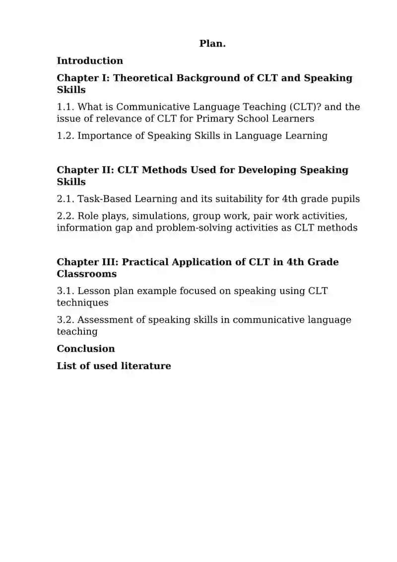 Theoretical Background of CLT and Speaking Skills