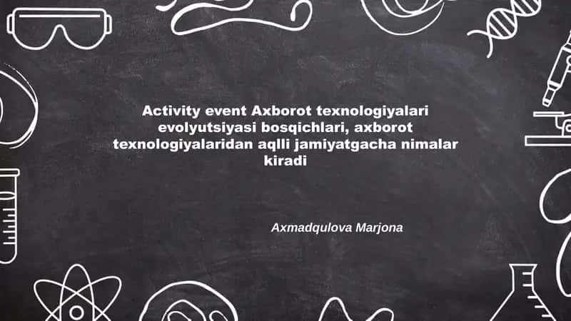 Axborot texnologiyalari evolyutsiyasi 1
