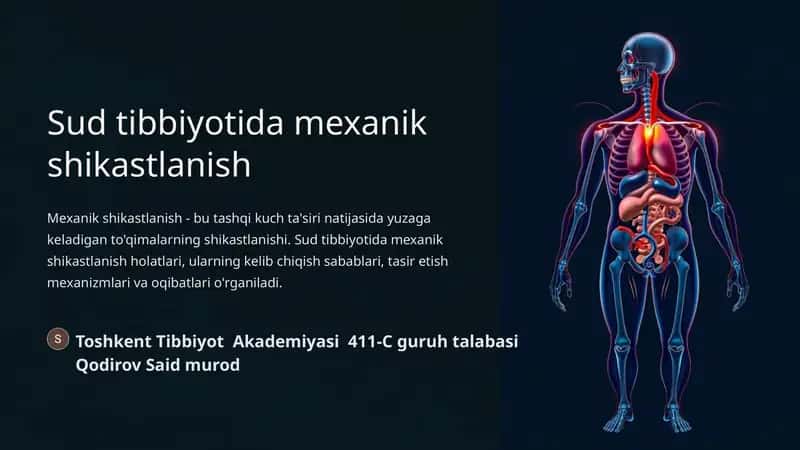 Sud tibbiyotida mexanik shikastlanish 1