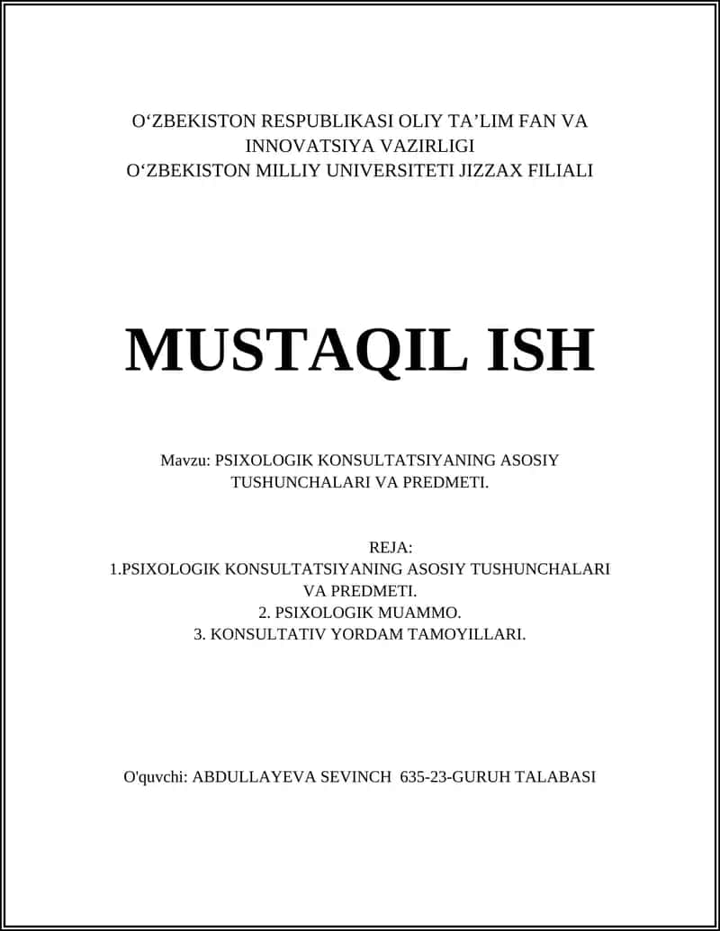 Psixologik Konsultatsiya 1