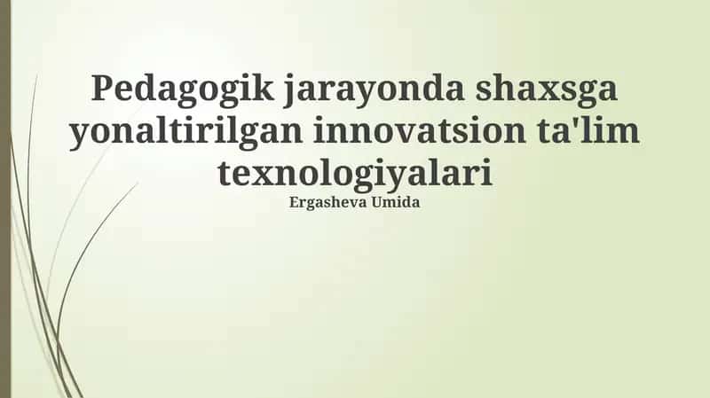 Masofadan o'qitish texnologiyalari 1
