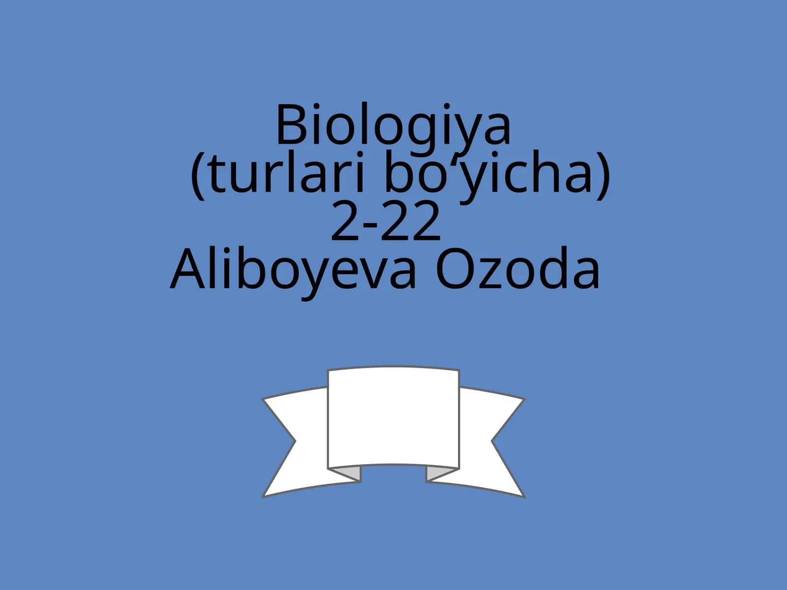 Umumiy ekalogiya 1