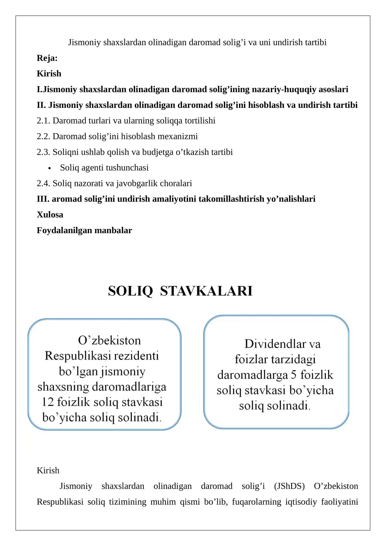 Jismoniy shaxslardan olinadigan daromad solig’i 1